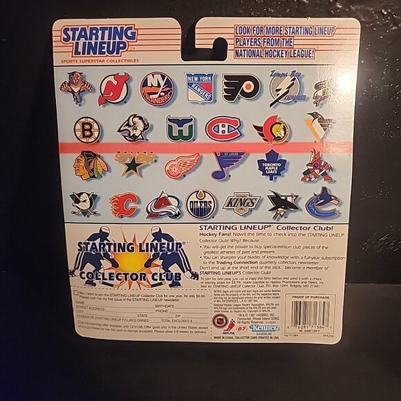 Kenner 1997 Edition Wayne Gretzky NHL New York Rangers Starting Lineup Figure - Picture 4 of 7